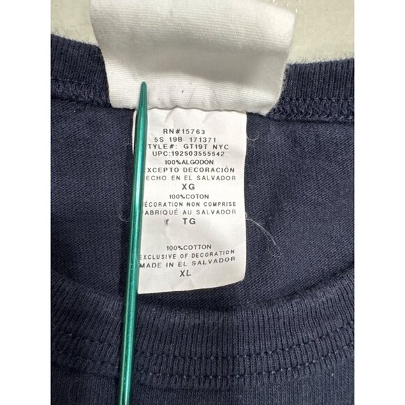 Vintage Champion Shirt Mens XL Blue Short Sleeve Spell Out - Picture 6 of 7